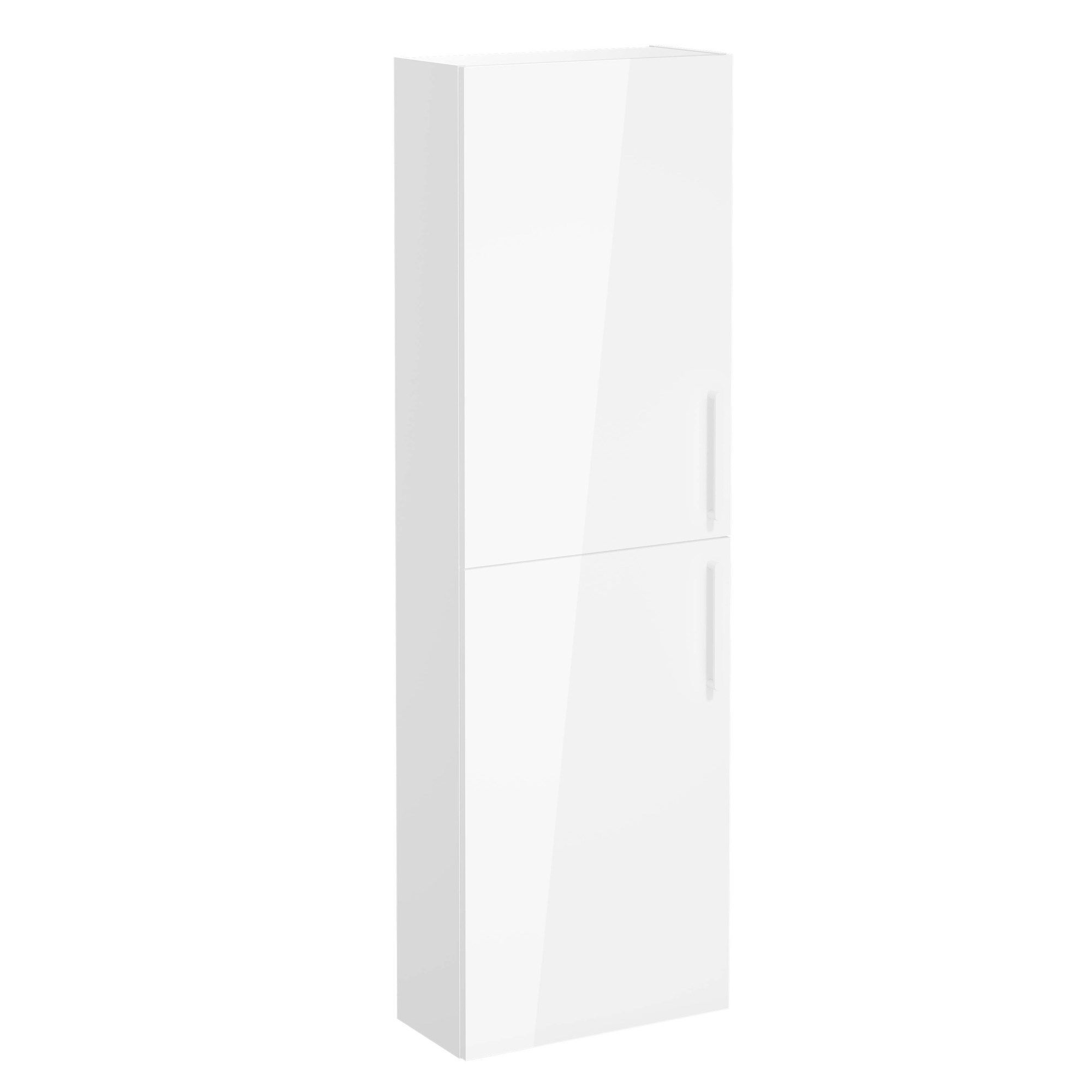 Vitra Root Flat Boy Dolabı 55 cm İki Kapaklı Dar Parlak Beyaz 66243