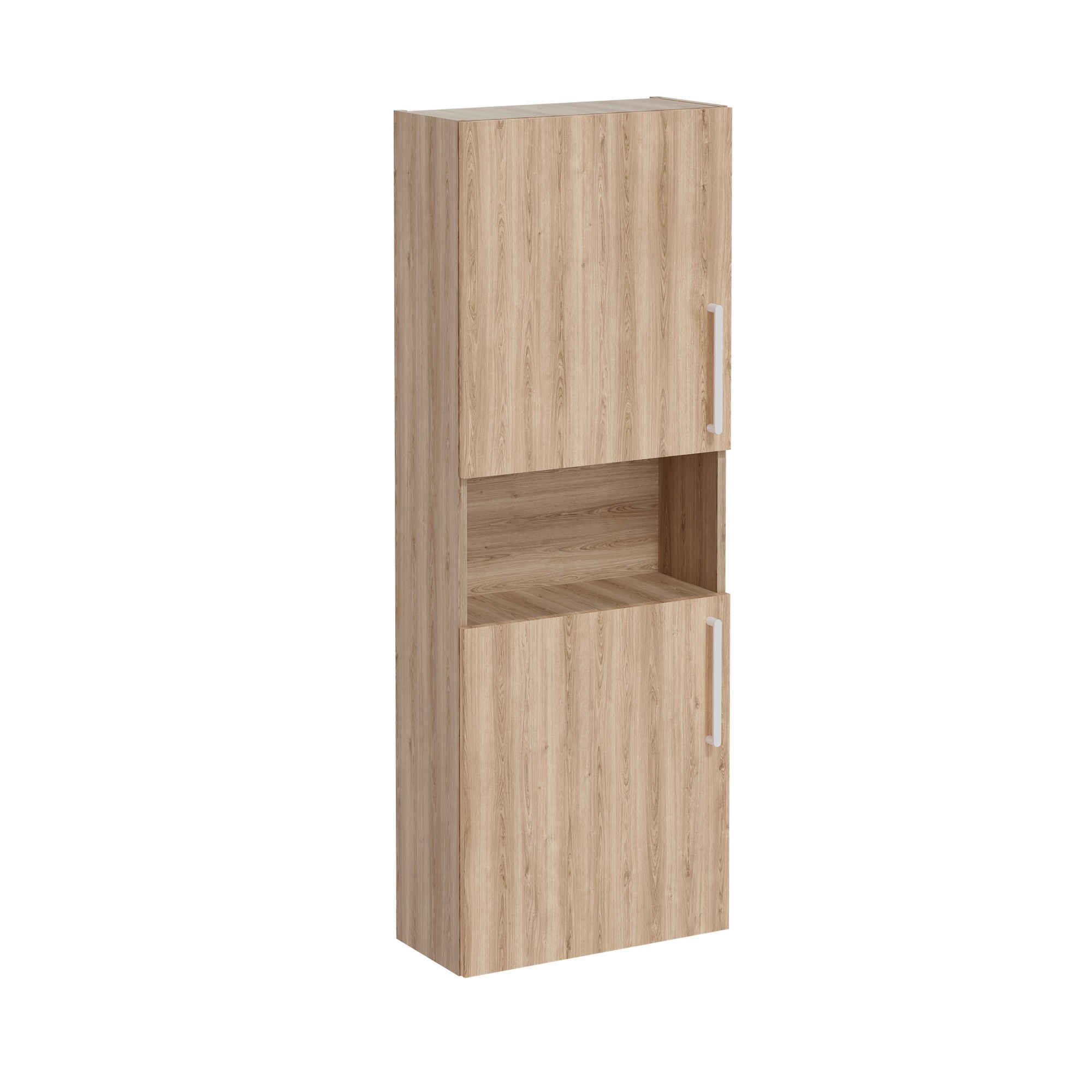 Vitra Root Flat Boy Dolabı 55 cm İki Kapaklı Dar Kısa Doğal Meşe 66247
