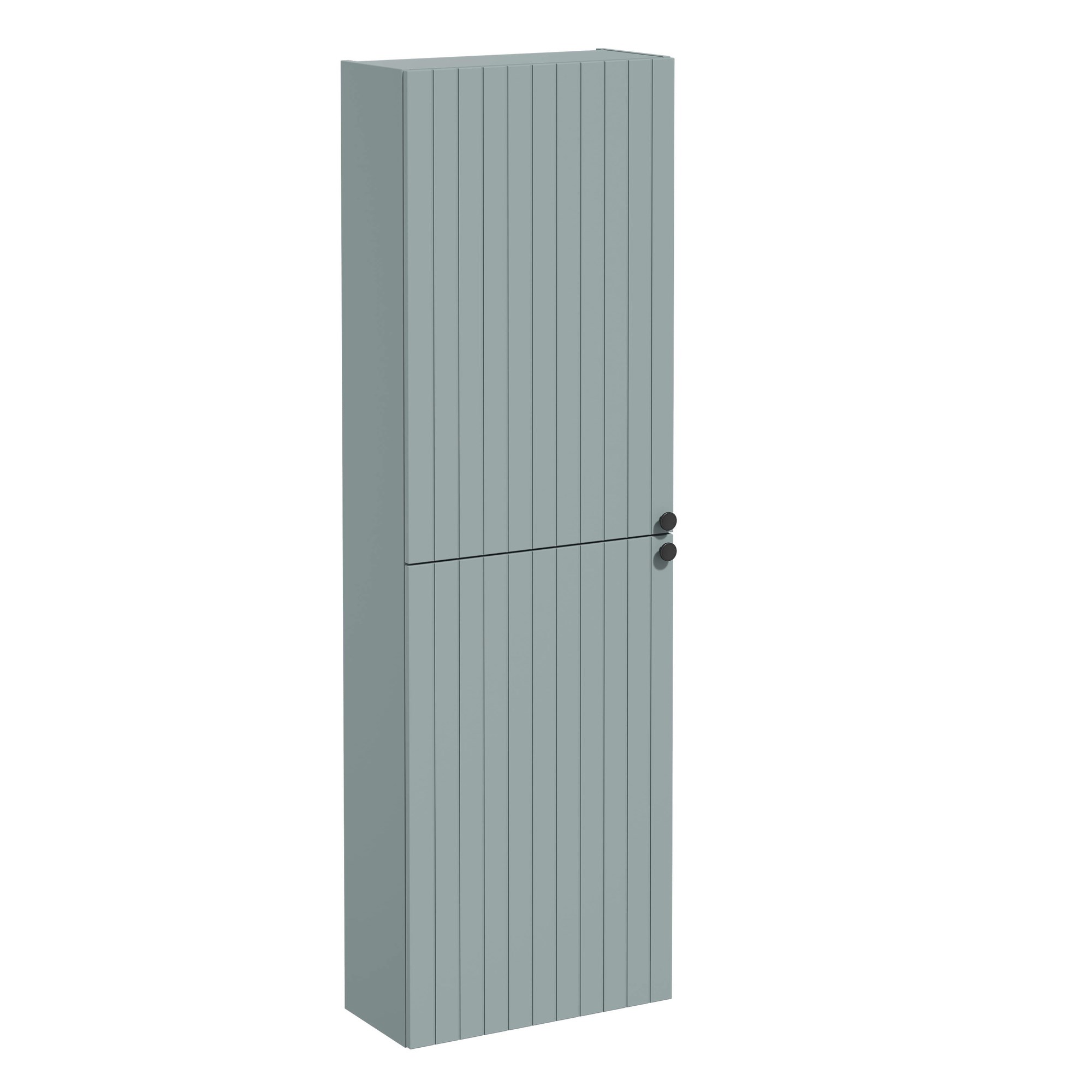 Vitra Root Groove Boy Dolabı 55 cm İki Kapaklı Dar Kısa Mat Fiyord Yeşili 69117