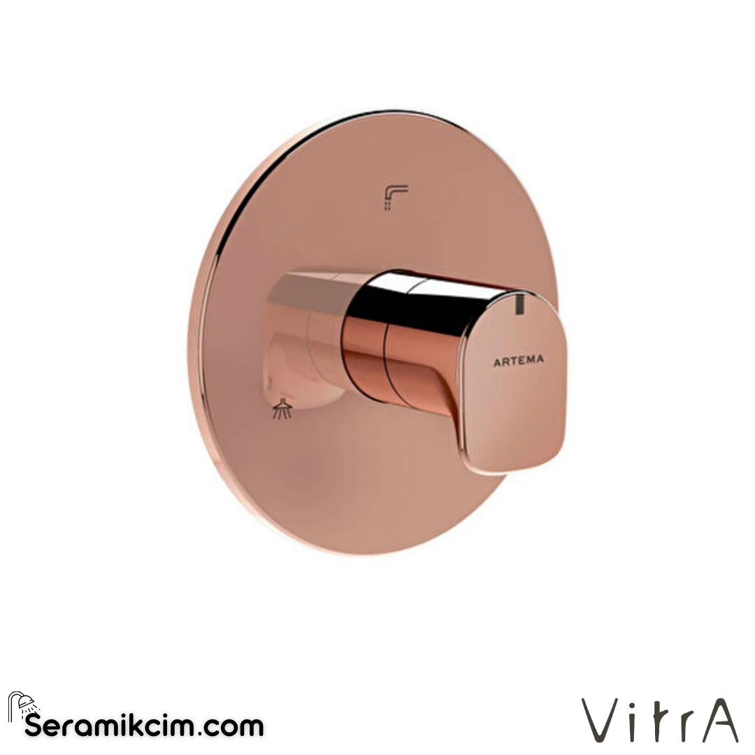 VitrA Root Round Ankastre 3 Yollu Yönlendirici (V-Box, sıva üstü grubu) Soft Bakır A4337829 - A4337829