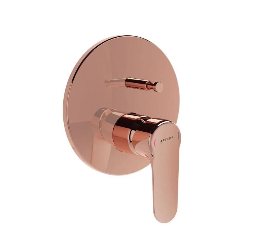 Vitra Root Round Ankastre Banyo Bataryası  (Sıva Üstü Grubu), Bakır - A4272726