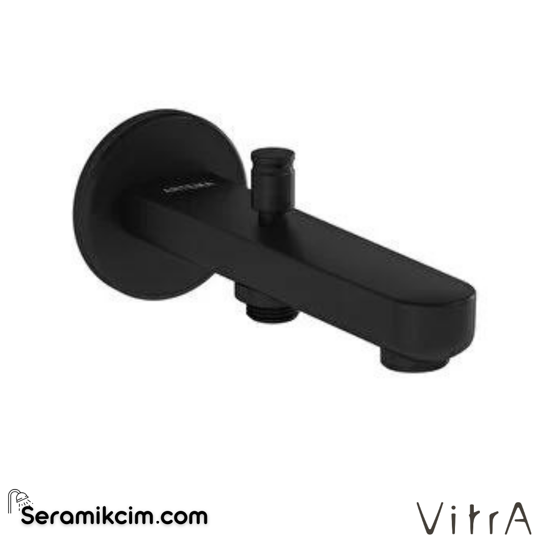 Vitra Root Round Çıkış Ucu  (El Duşu Çıkışlı), Mat Siyah - A4271936