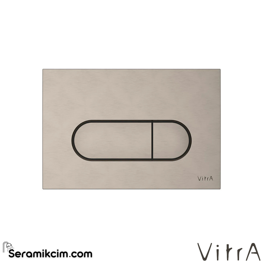 VitrA Root Round Kumanda Paneli, Fırçalı nikel 740-2295 - 740-2295