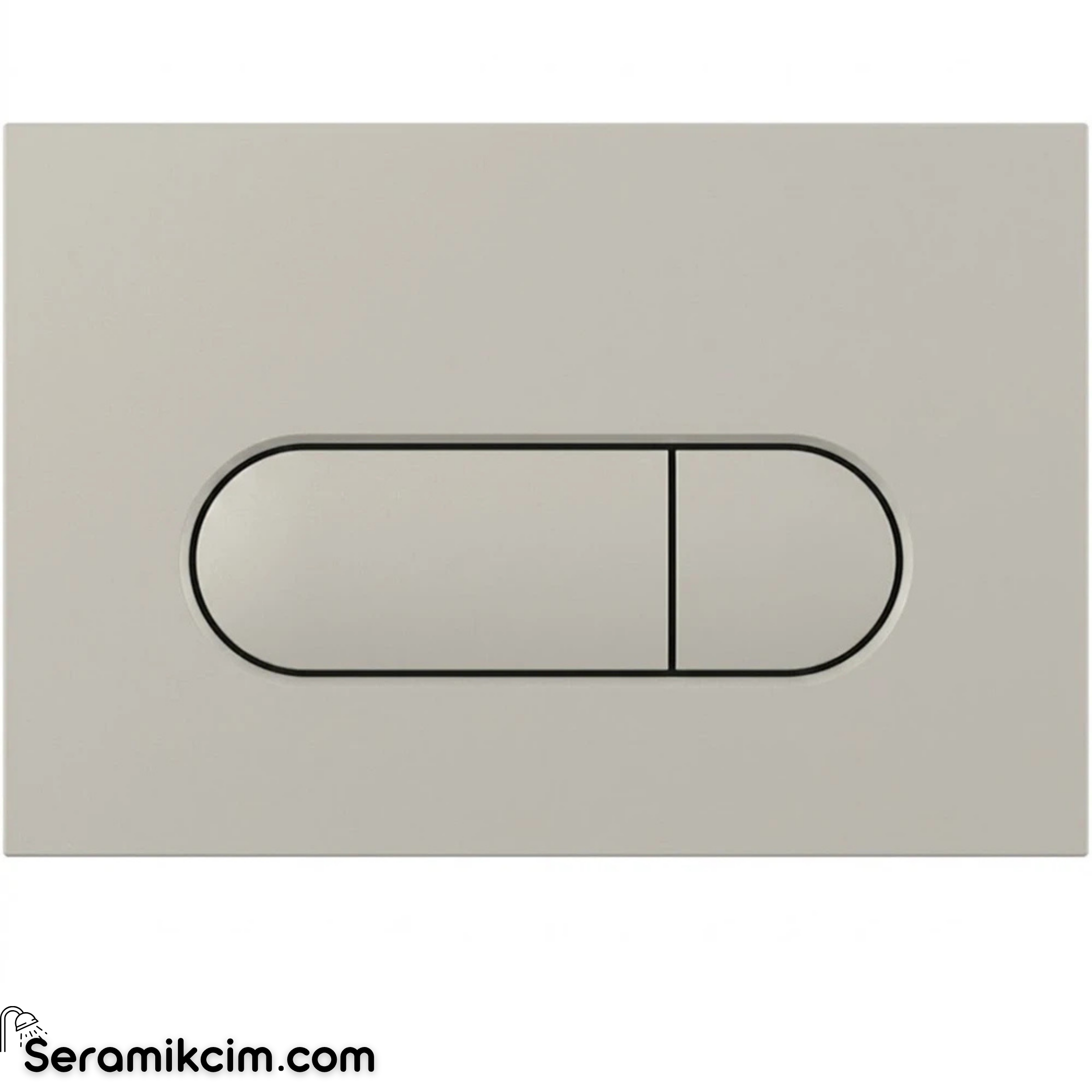VitrA Root Round Kumanda Paneli, Mat gri