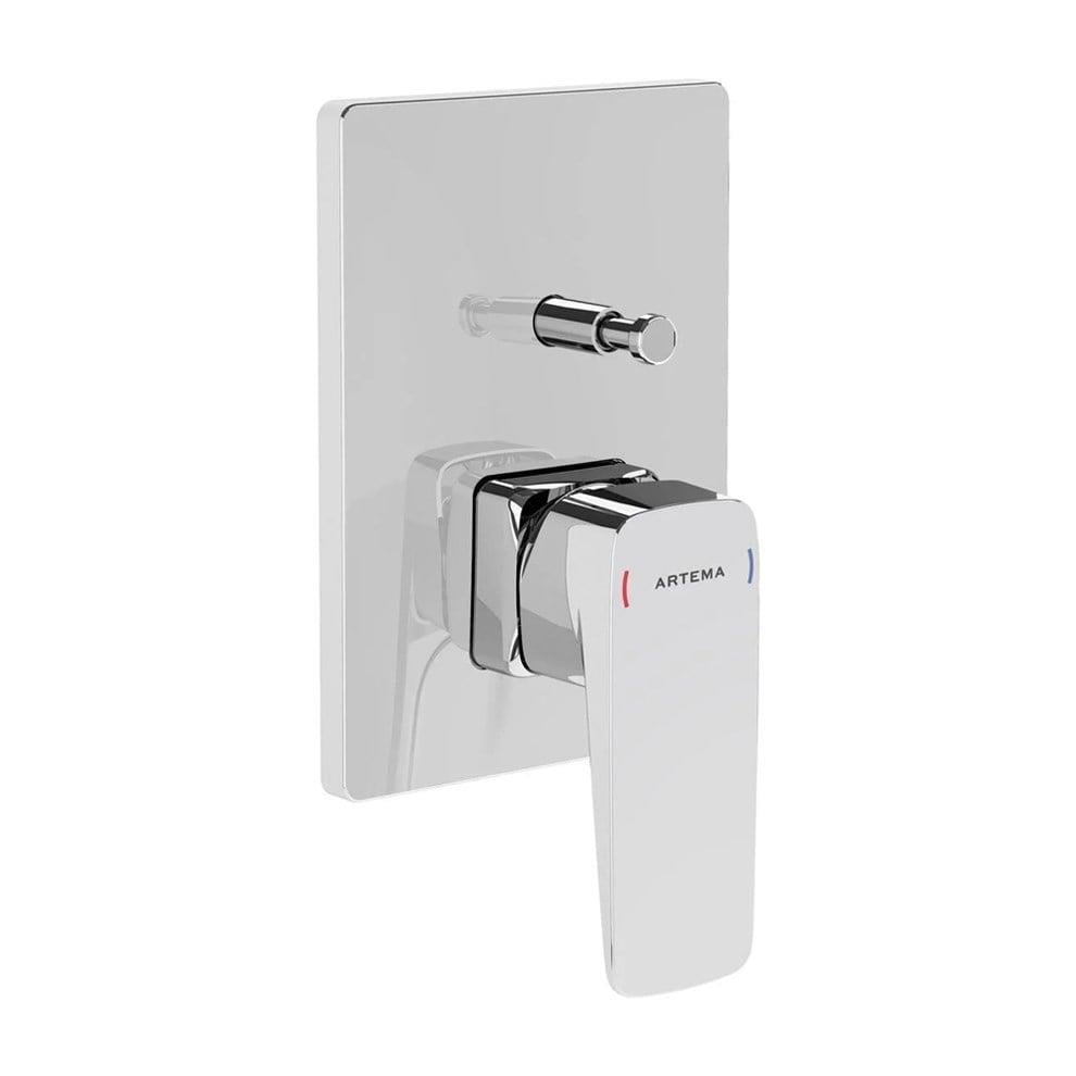 Vitra Root Square Ankastre Banyo Bataryası (Sıva Üstü Grubu), Krom - A42752