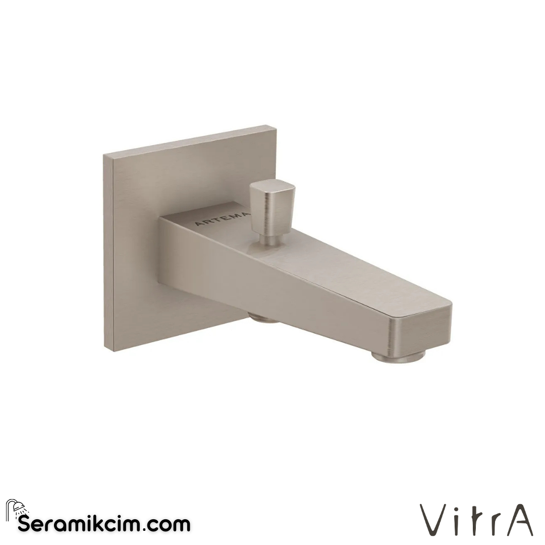 VitrA Root Square Çıkış Ucu (el duşu çıkışlı) Fırçalı Nikel  A4313134 - A4313134