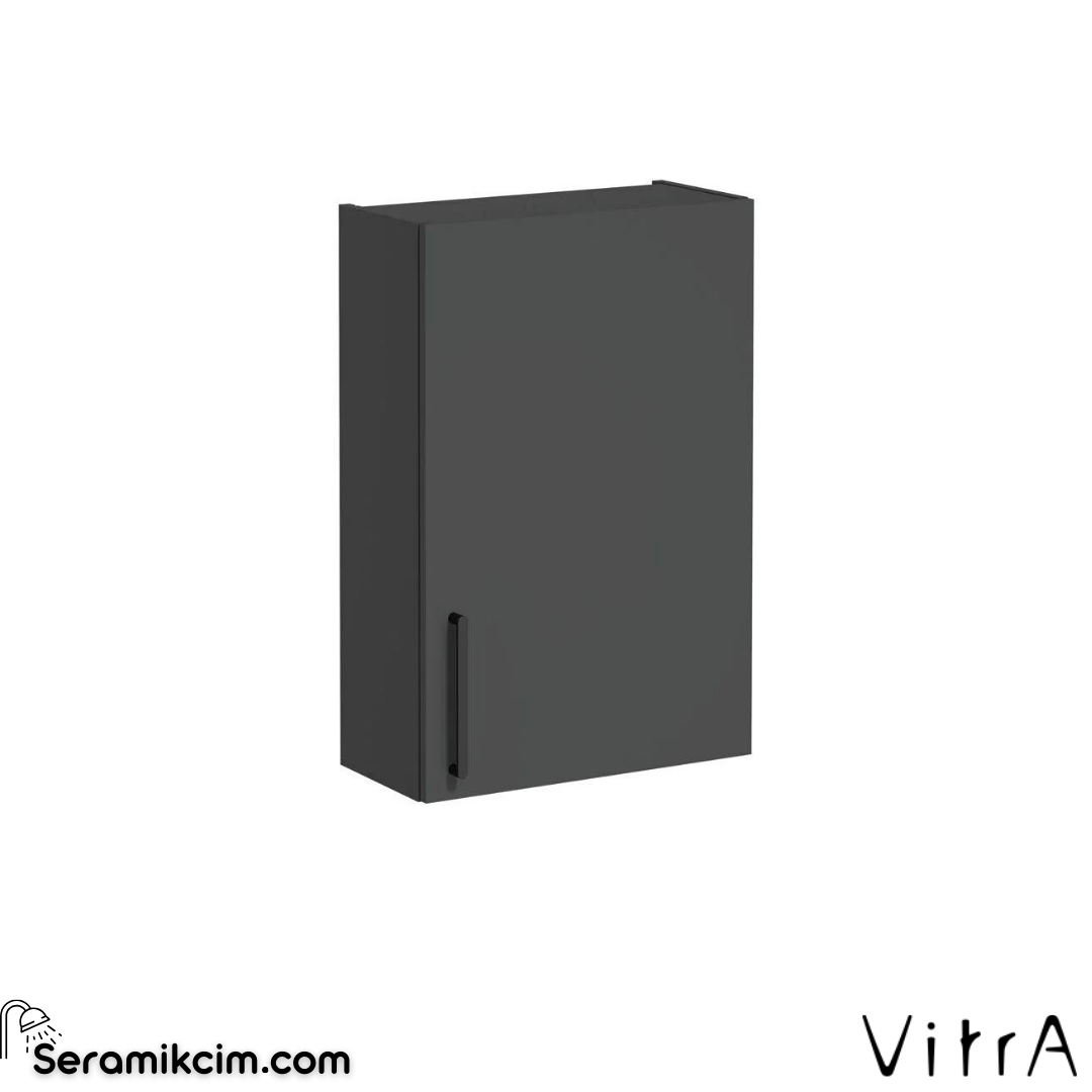 Vitra Root Üst Ünite, 55 Cm, Dar, Mat Fırtına Gri, Sağ