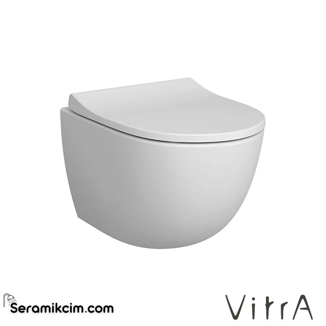 VitrA Sento Asma Klozet Gizli Montajlı, 54 cm Taharet Borulu, Taharet Borusu Girişi Sıva Altı Uygulamalı, Beyaz - 4448B003-0559