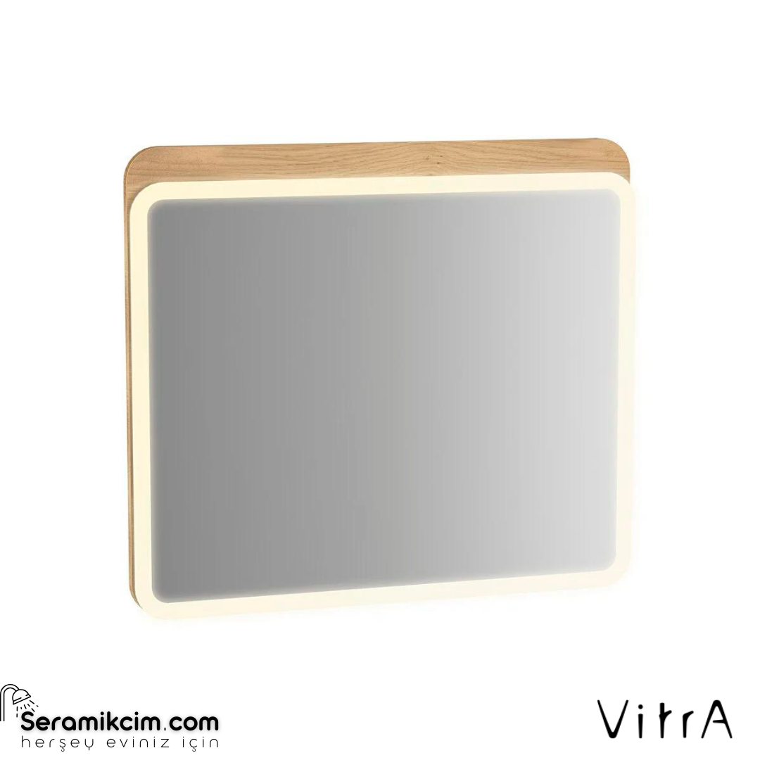 Vitra Sento Aydınlatmalı Ayna, 50 Cm, Açık Meşe