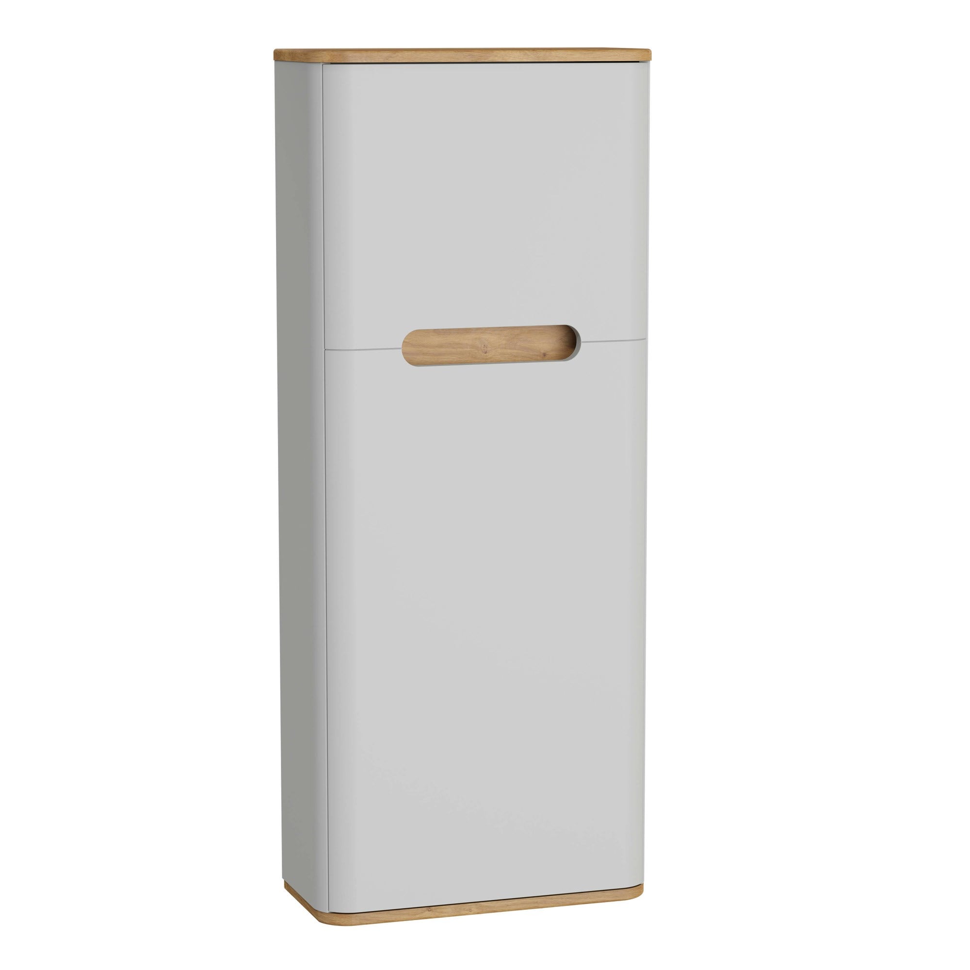 Vitra Sento Boy Dolabı 50 cm Bir Kapaklı Dar Mat Açık Gri Sol 66153