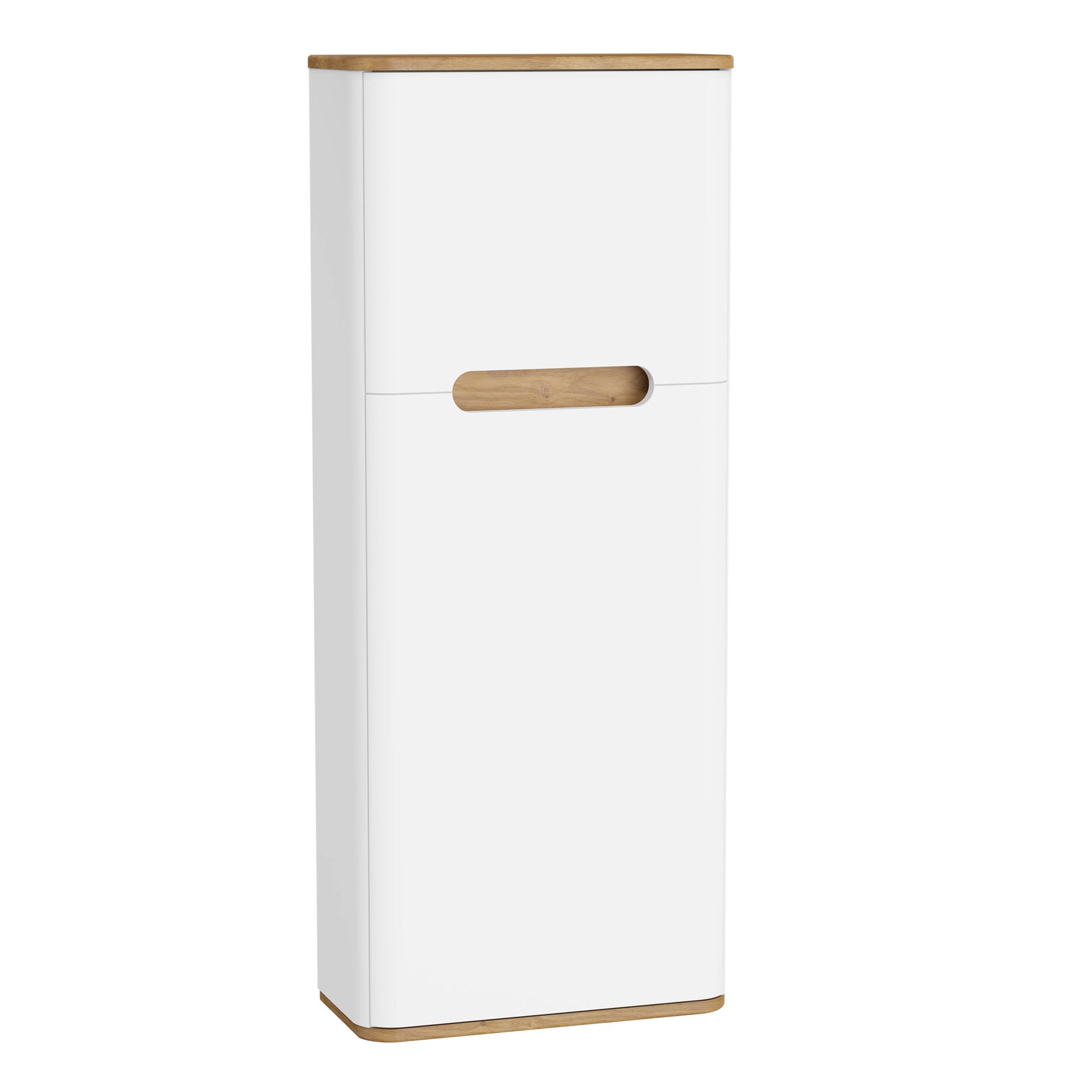 Vitra Sento Boy Dolabı 50 cm Bir Kapaklı Dar Mat Beyaz Sol 66150