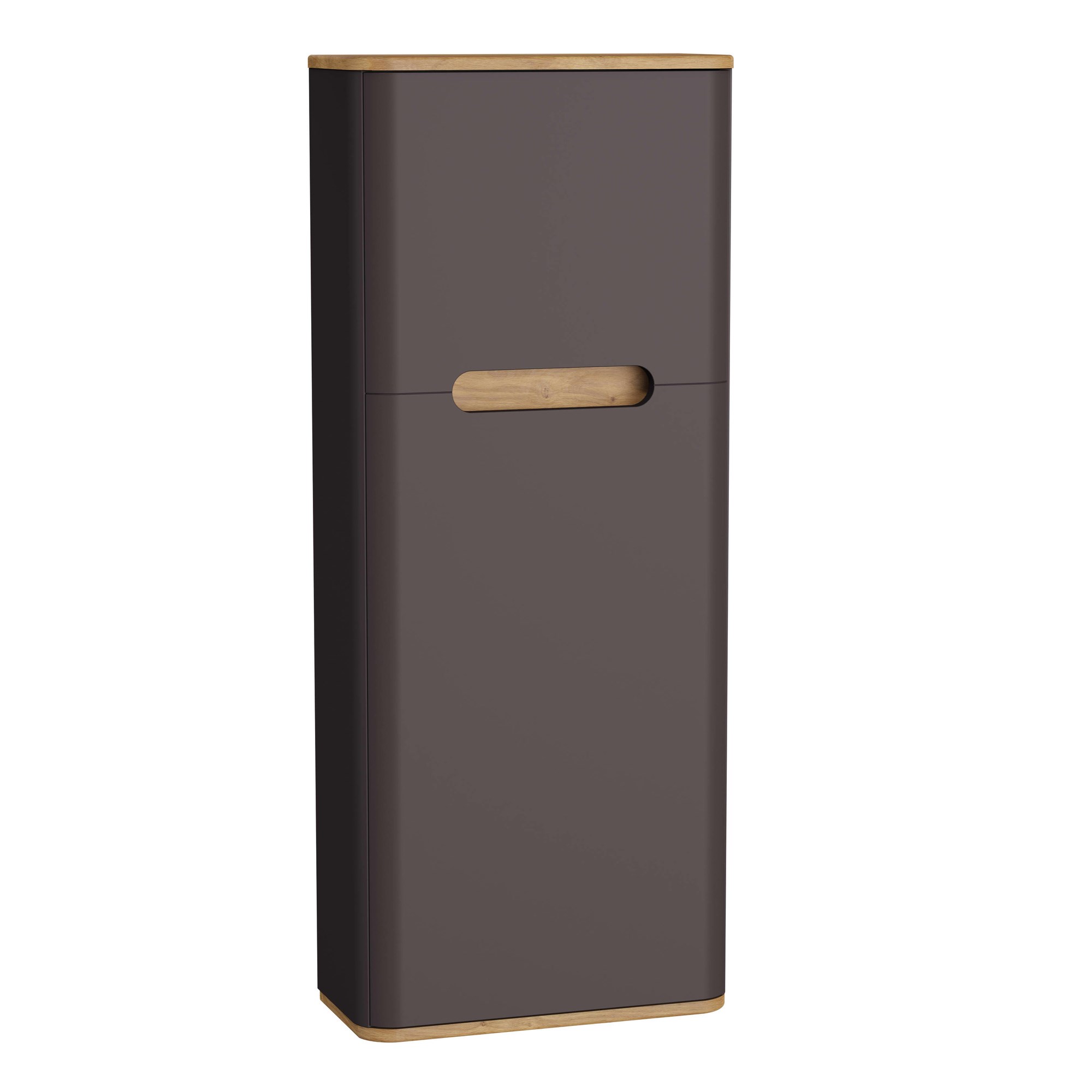 Vitra Sento Boy Dolabı 50 cm Bir Kapaklı Dar Mat Antrasit Sol 66151