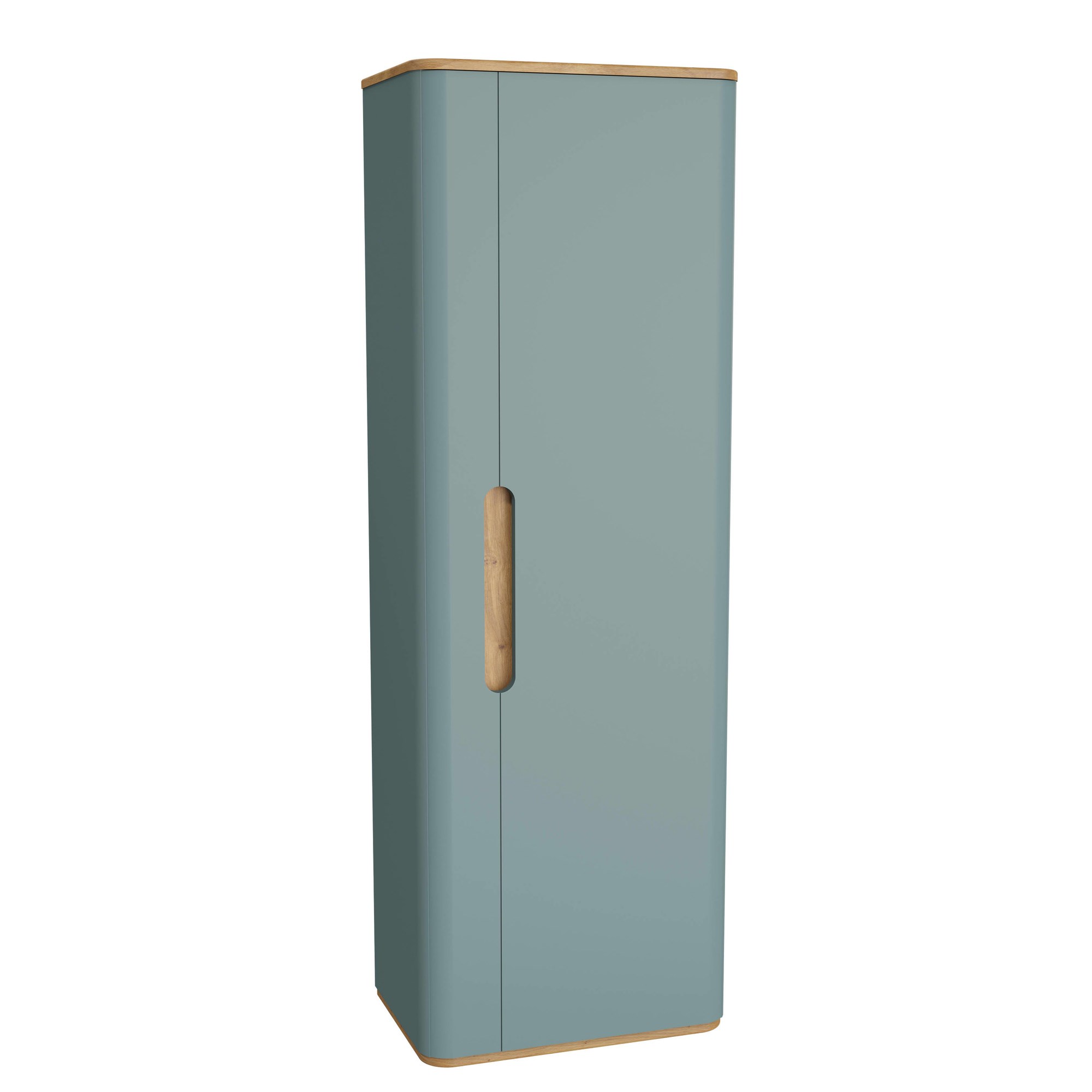Vitra Sento Boy Dolabı 55 cm Bir Kapaklı Temizlik Gereçleri İçin Mat Fiyord Yeşili Sağ 65897