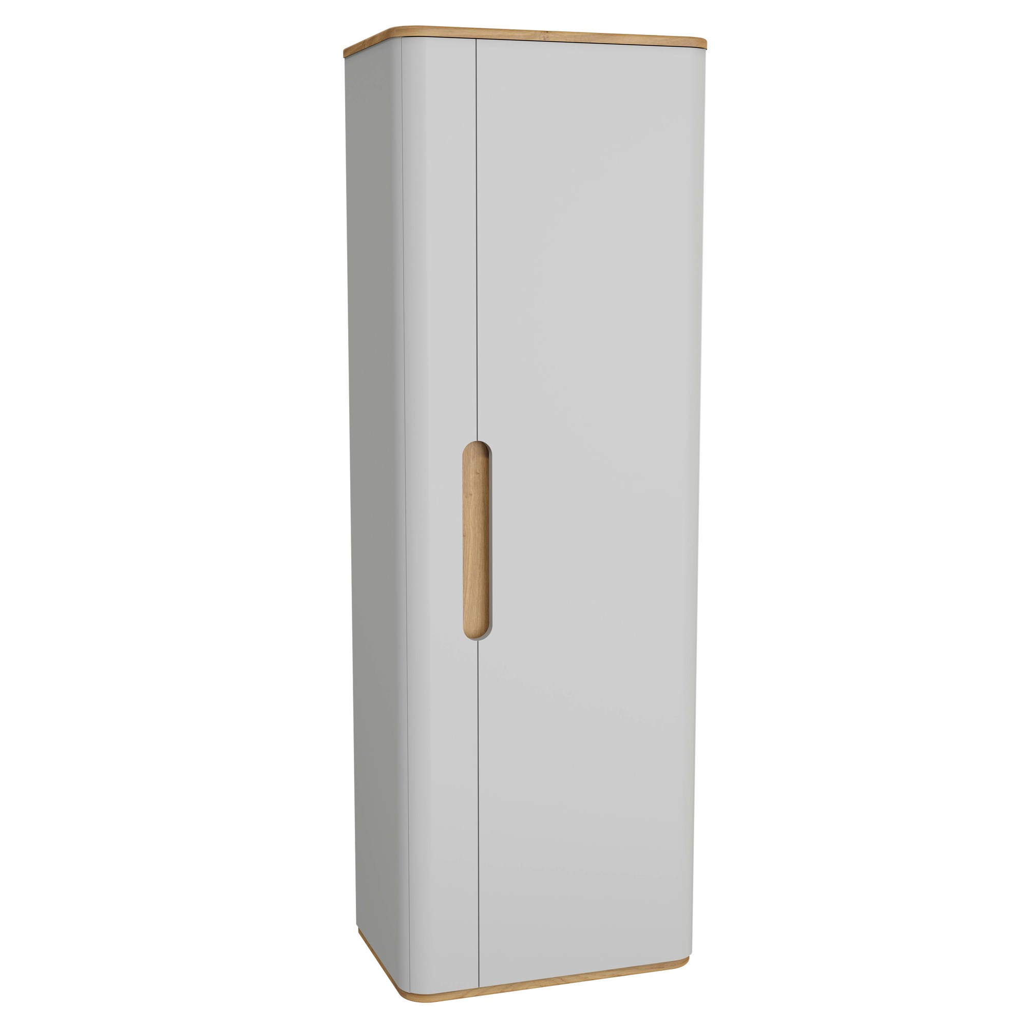 Vitra Sento Boy Dolabı 55 cm Bir Kapaklı Temizlik Gereçleri İçin Mat Açık Gri Sağ 66009