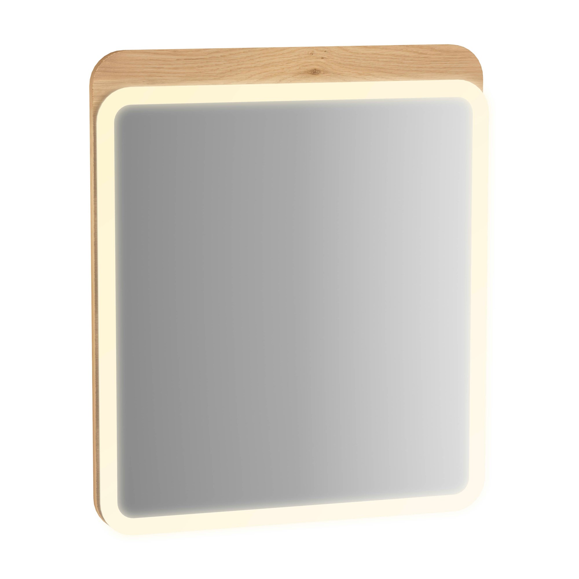 Vitra Sento Düz Ayna 60 cm Aydınlatmalı Açık Meşe 60889