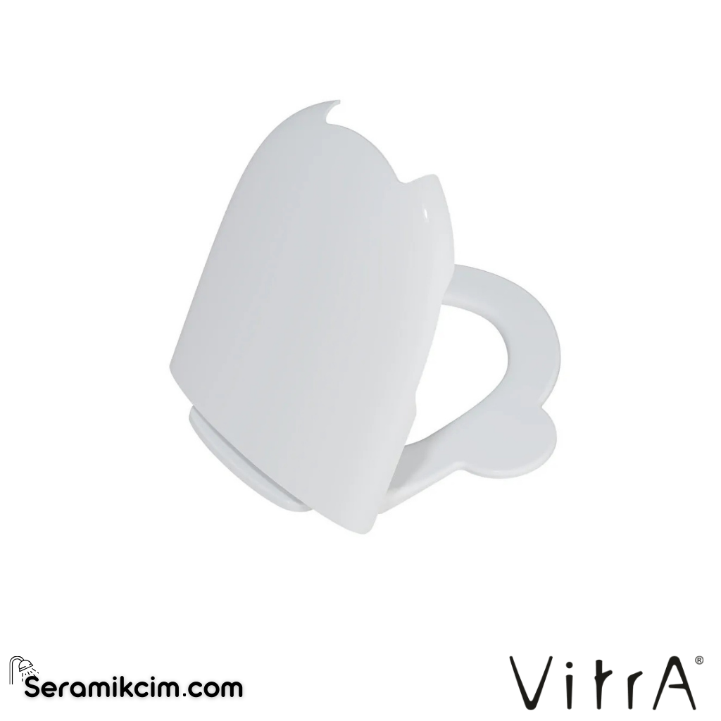 VitrA Sento Kids Klozet Kapağı Duroplast, Üstten Sıkmalı Yavaş Kapanır, Metal Menteşeli, Beyaz 133-003-009 - 133-003-009