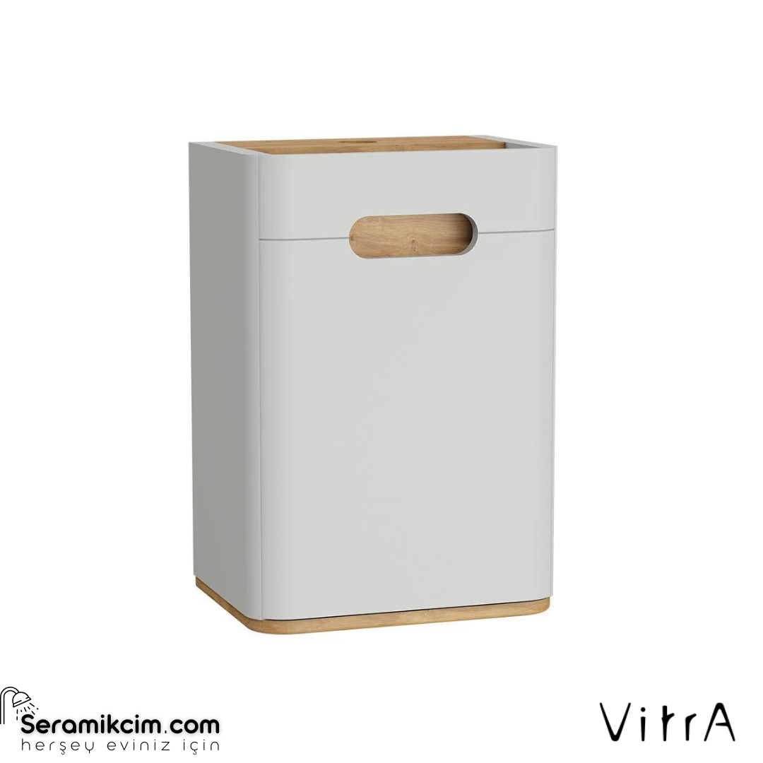 Vitra Sento Orta Ünite, 40 Cm, Ayaksız, Mat Açık Gri, Sol