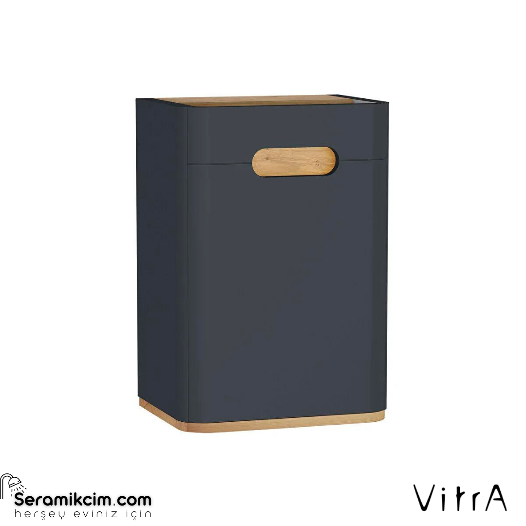 Vitra Sento Orta Ünite, 40 Cm, Ayaksız, Mat Antrasit, Sağ