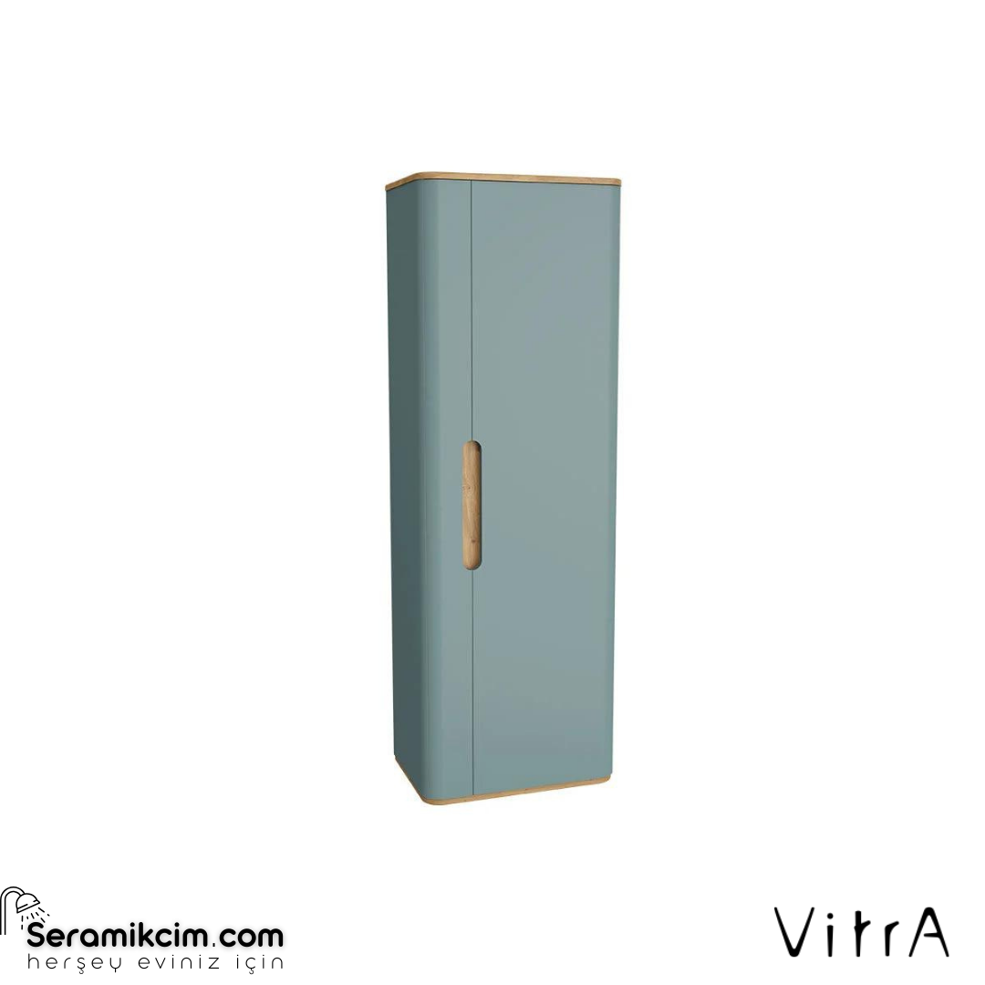 Vitra Sento Temizlik Gereçleri Boy Dolabı, 55 Cm, Mat Fiyord Yeşili, Sağ