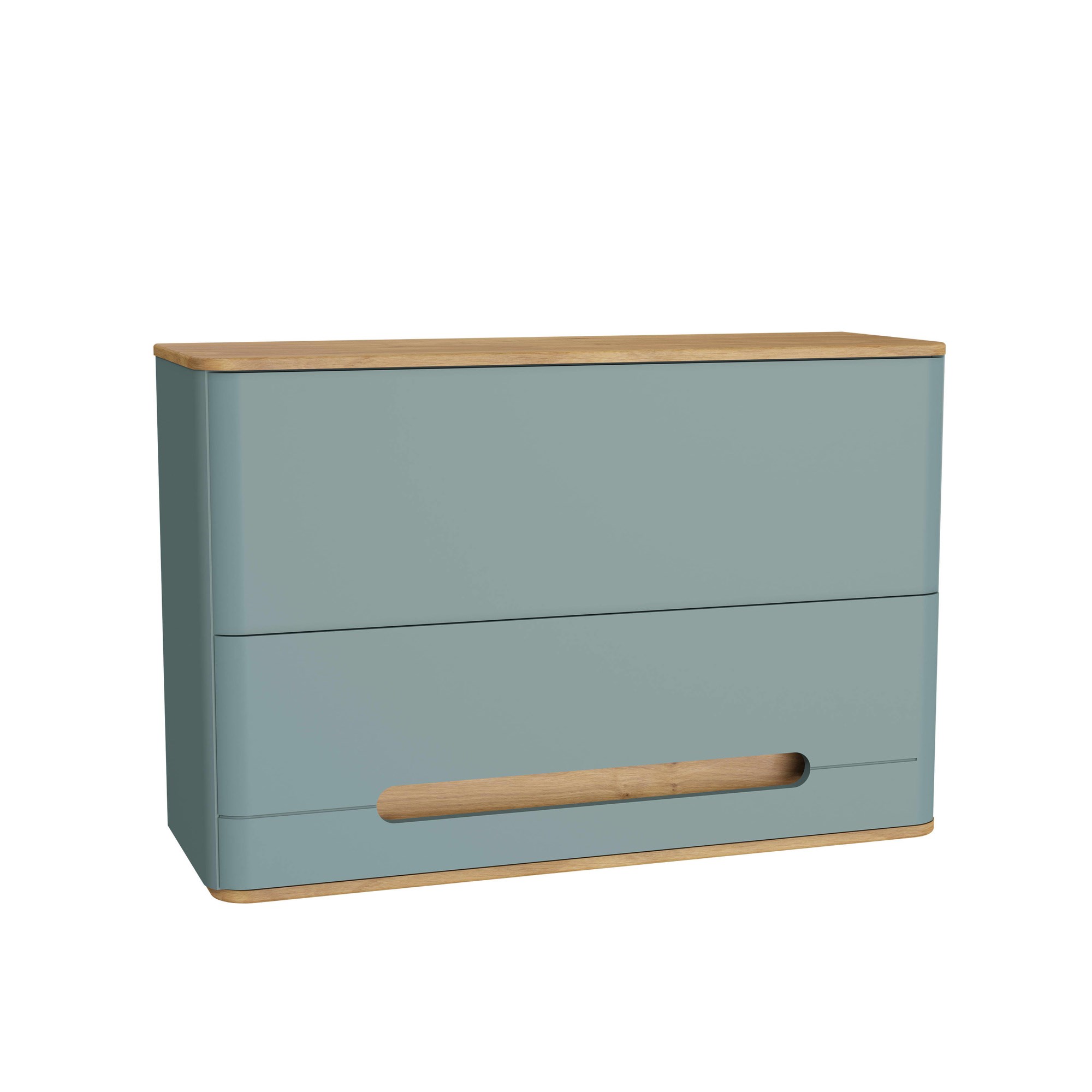 Vitra Sento Üst Ünite 105 cm Bir Kapaklı İç Çekmeceli Mat Fiyord Yeşili 65907