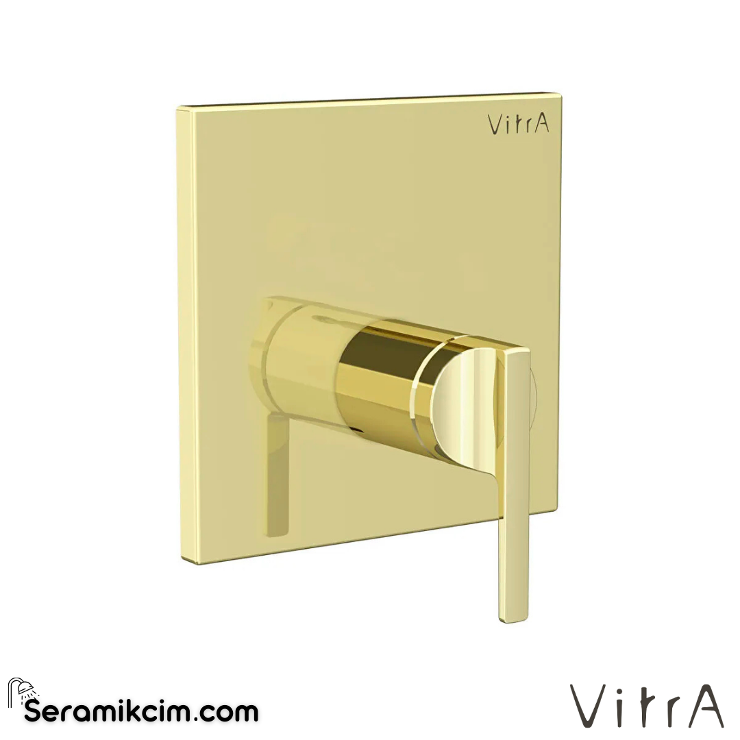 VitrA Suit Ankastre Mekanik Duş Bataryası (V-Box, sıva üstü grubu) Soft Altın A4282174 - A4282174