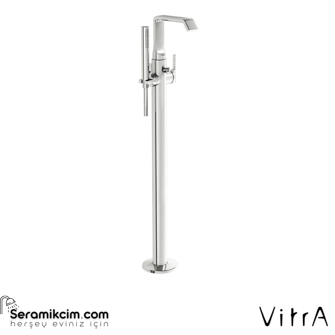 Vitra Suit Küvet Bataryası Yerden El Duşlu, Krom