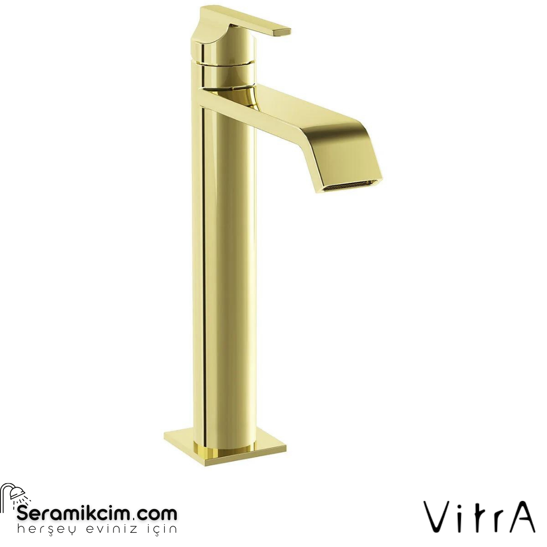 Vitra Suit Lavabo Bataryası Üstten Yüksek, Soft Altın