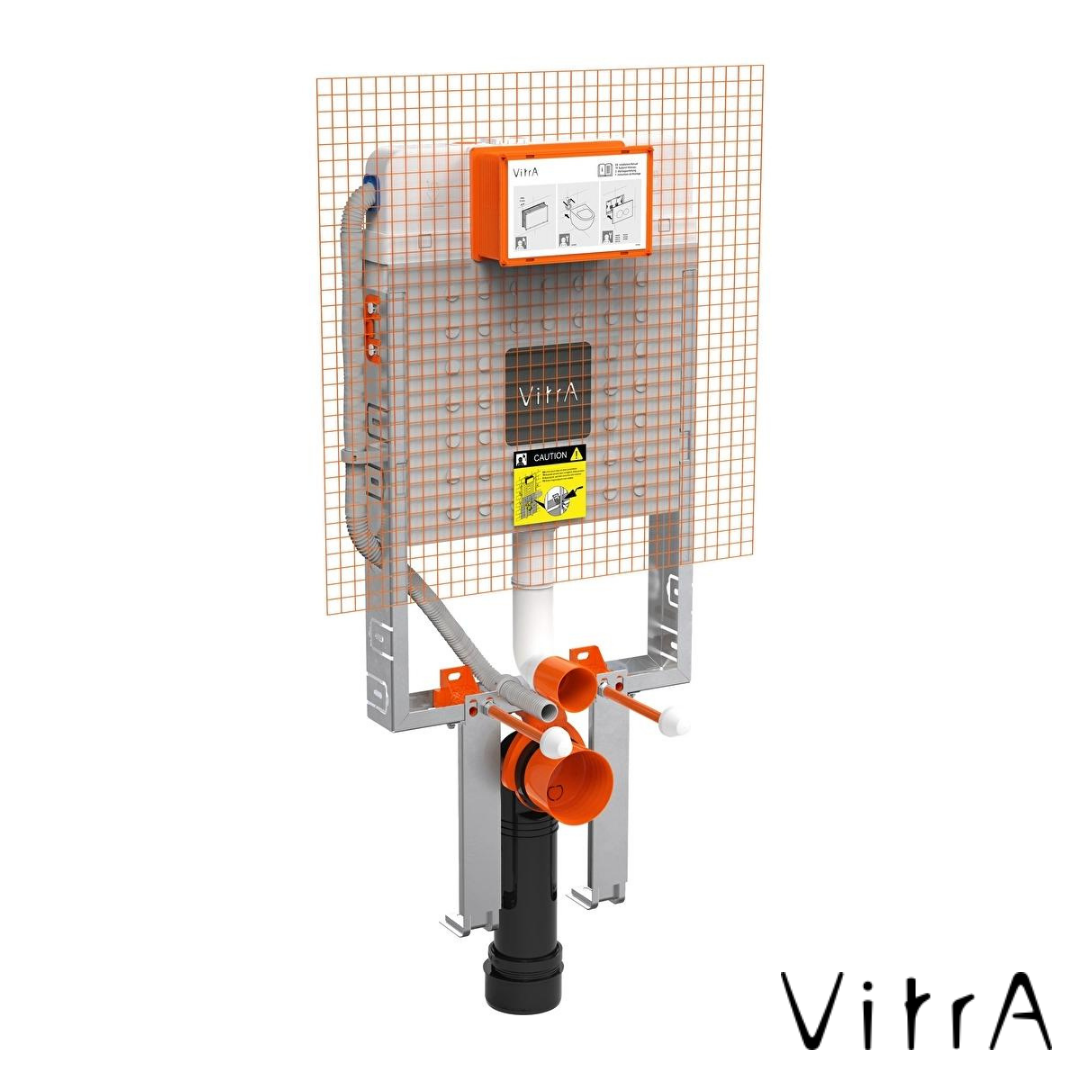 VitrA V8 Gömme Rezervuar (Asma Klozetler İçin Kalın Metal Ayaklı, 3/6lt)