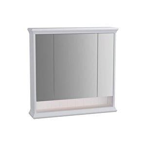Vitra Valarte Dolaplı Ayna 80 cm Üç Kapaklı Mat Beyaz 62231