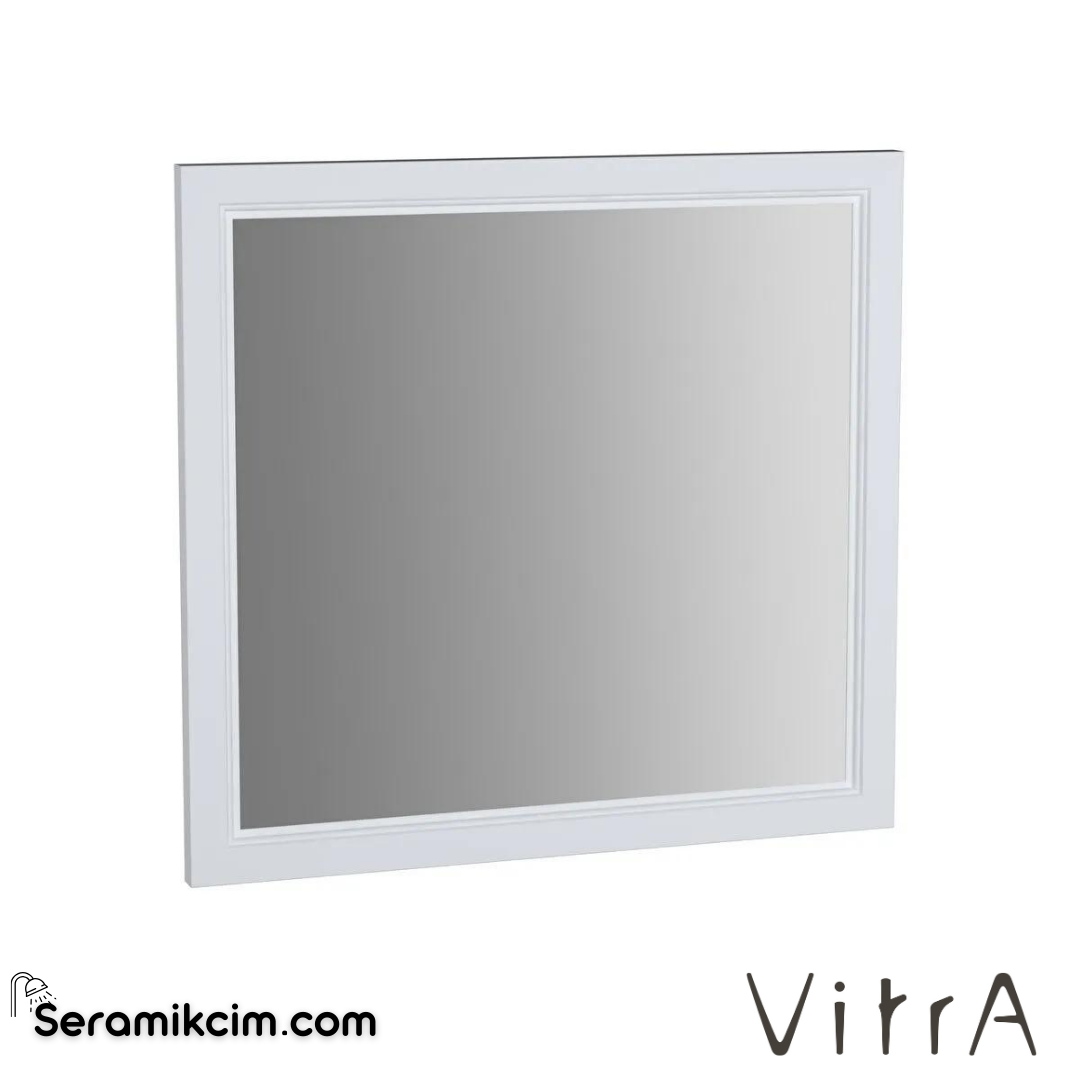 Vitra Valarte Düz Ayna, 80 Cm, Mat Beyaz - 62216