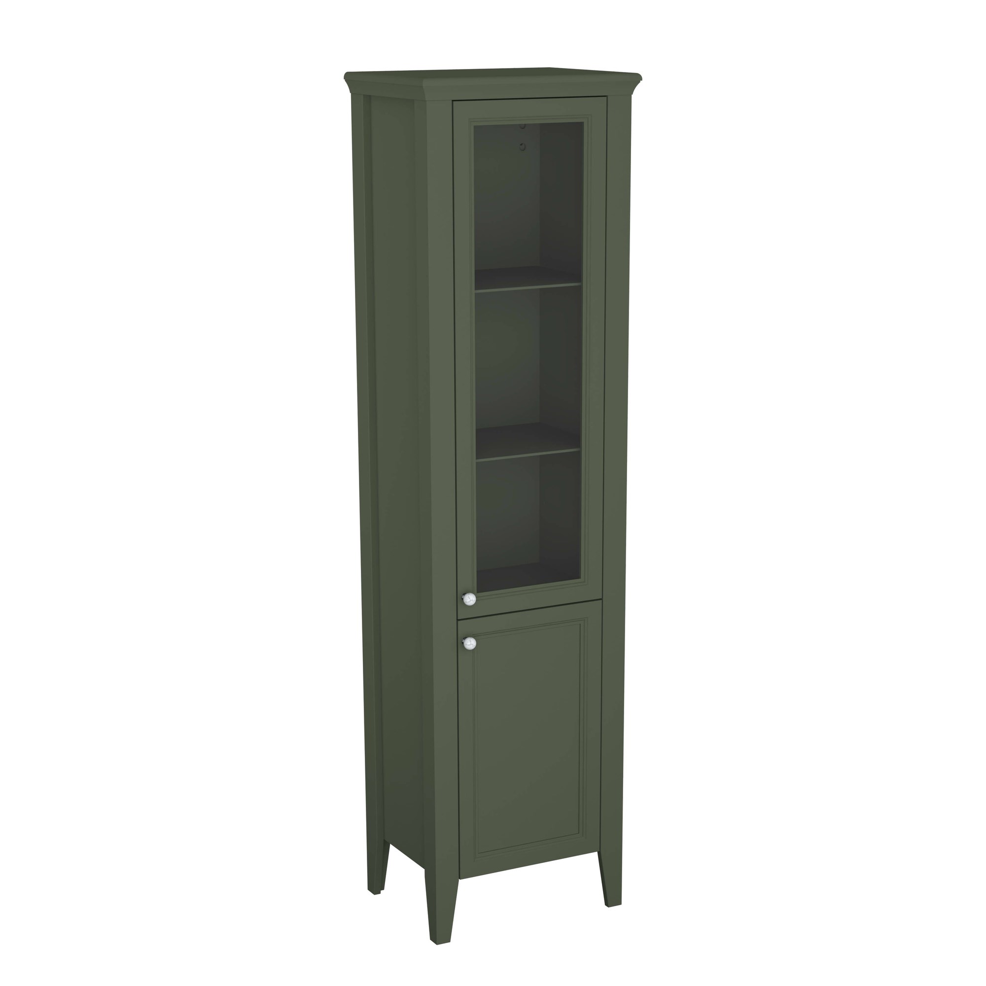 Vitra Valarte Neo Boy Dolabı 55 cm Cam Kapaklı Retro Yeşil Sağ 65809