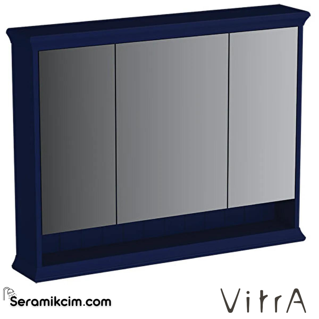 Vitra Valarte Neo Dolaplı Ayna, 100 Cm, Çelik Mavisi - 65794
