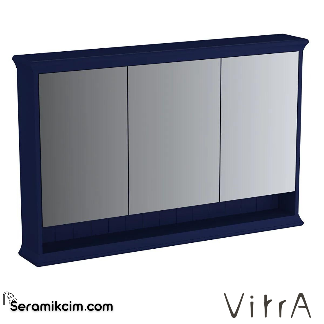 Vitra Valarte Neo Dolaplı Ayna, 120 Cm, Çelik Mavisi - 65795