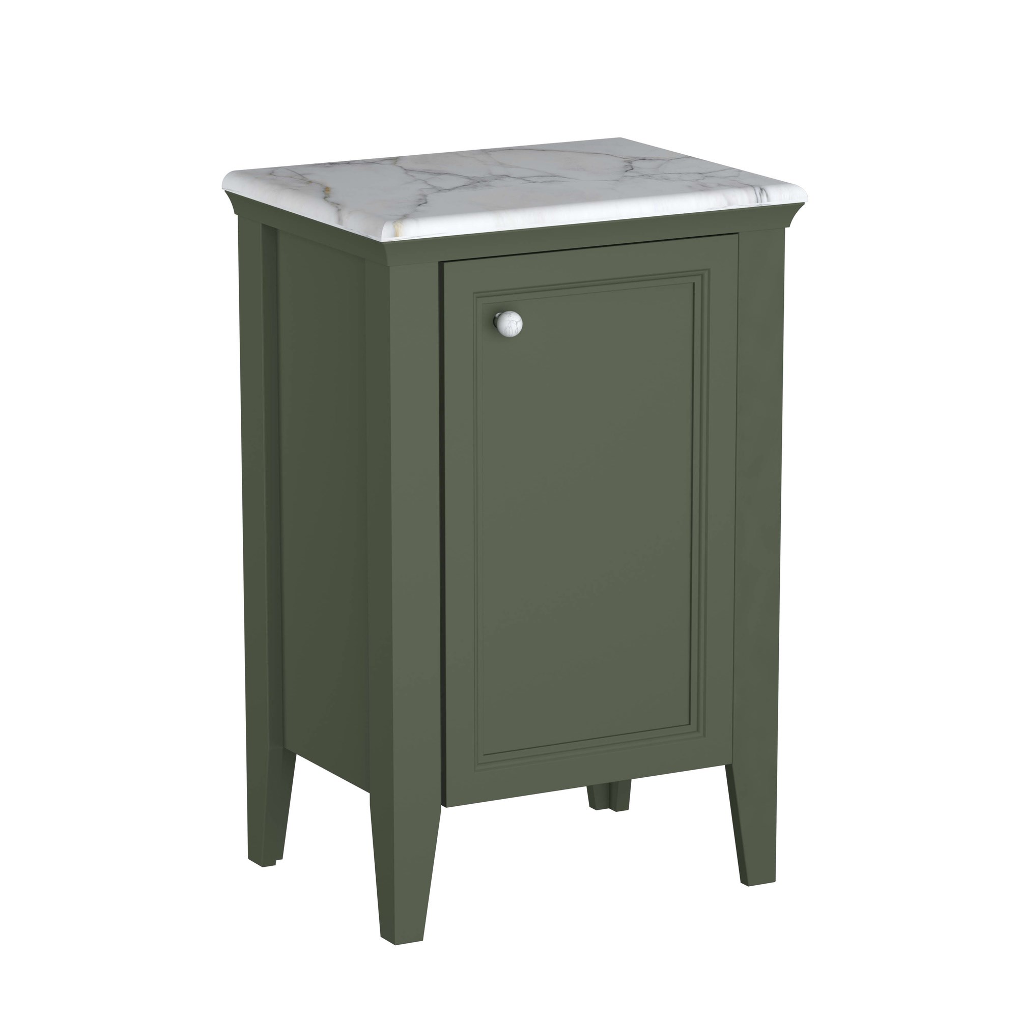 Vitra Valarte Neo Yan Ünite 55 cm Bir Kapaklı Mermer Tezgahlı Retro Yeşil Sağ 65811