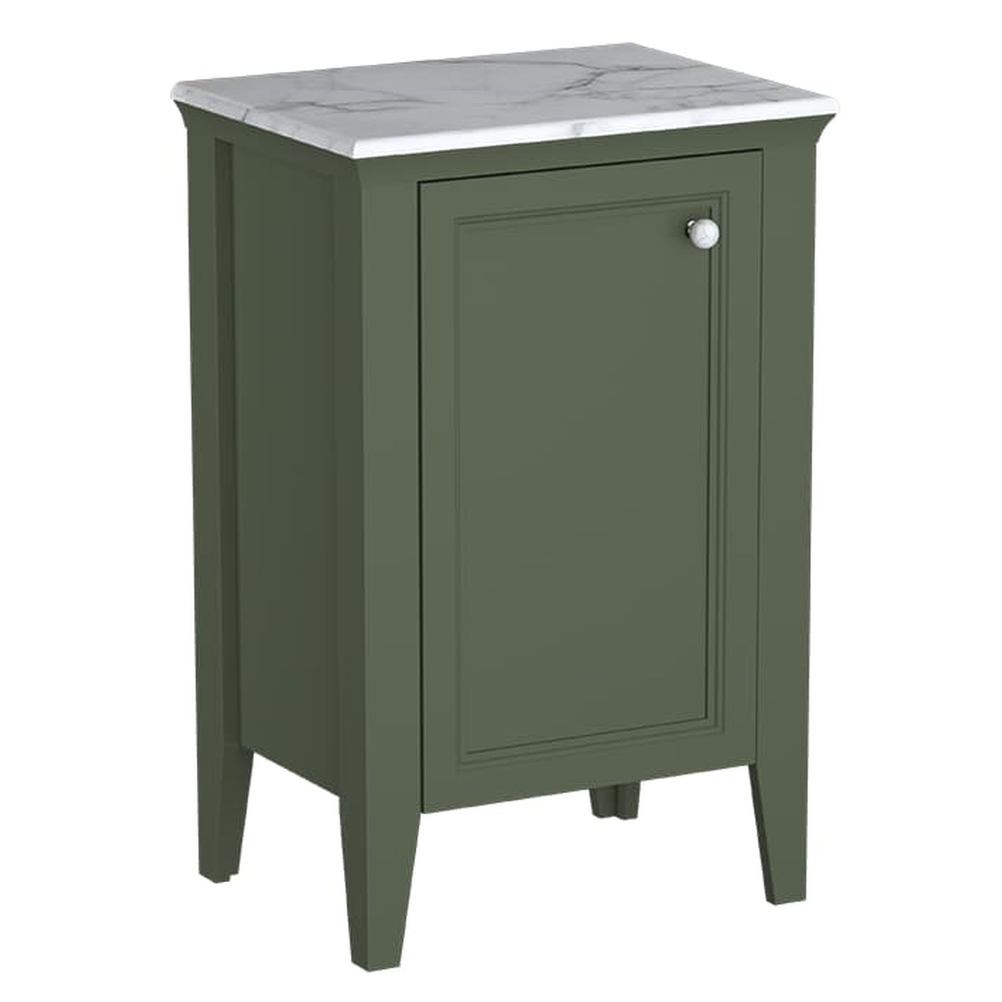 Vitra Valarte Neo Yan Ünite 55 cm Bir Kapaklı Mermer Tezgahlı Retro Yeşil Sol 65810