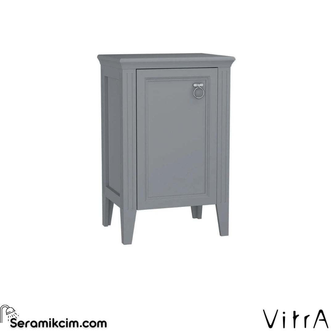 Vitra Valarte Orta Ünite, 55 Cm, Krom Kulplu, Mat Gri, Sol