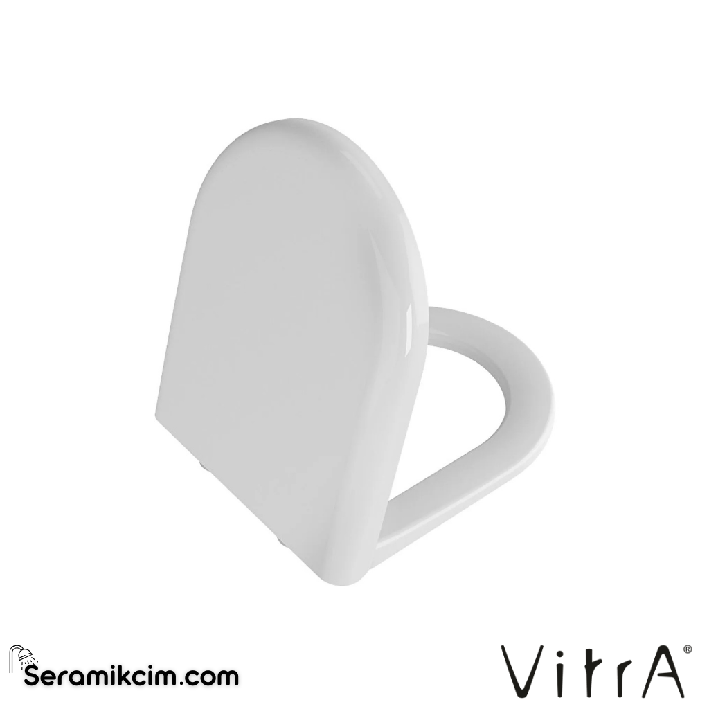 VitrA Zentrum Klozet Kapağı Duroplast, Üstten Sıkmalı Metal Menteşeli, Beyaz 94-003-001 - 94-003-001