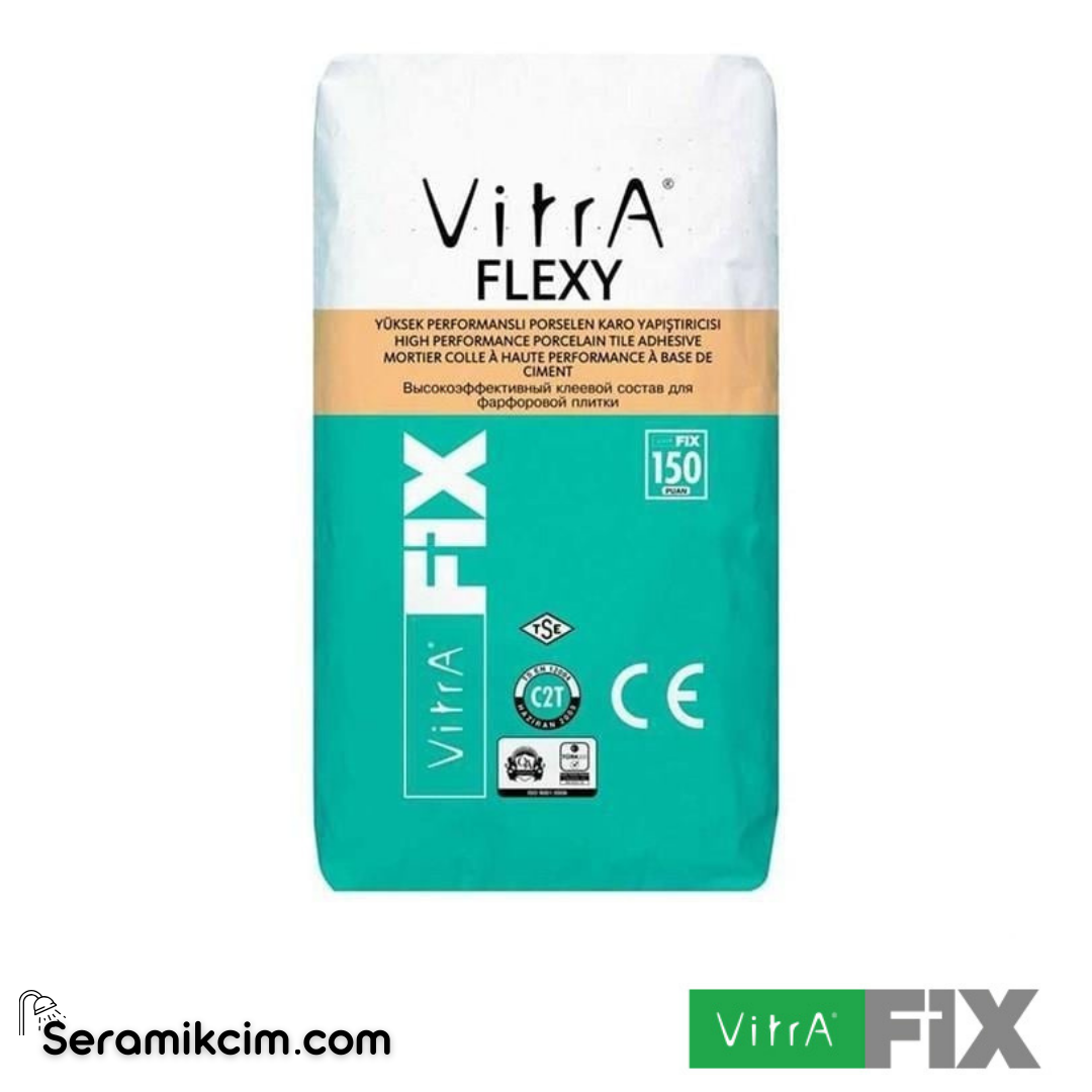 VitraFix Flexy Beyaz Karo Yapıştırıcısı 25 kg C2T F17403025 - F17403025