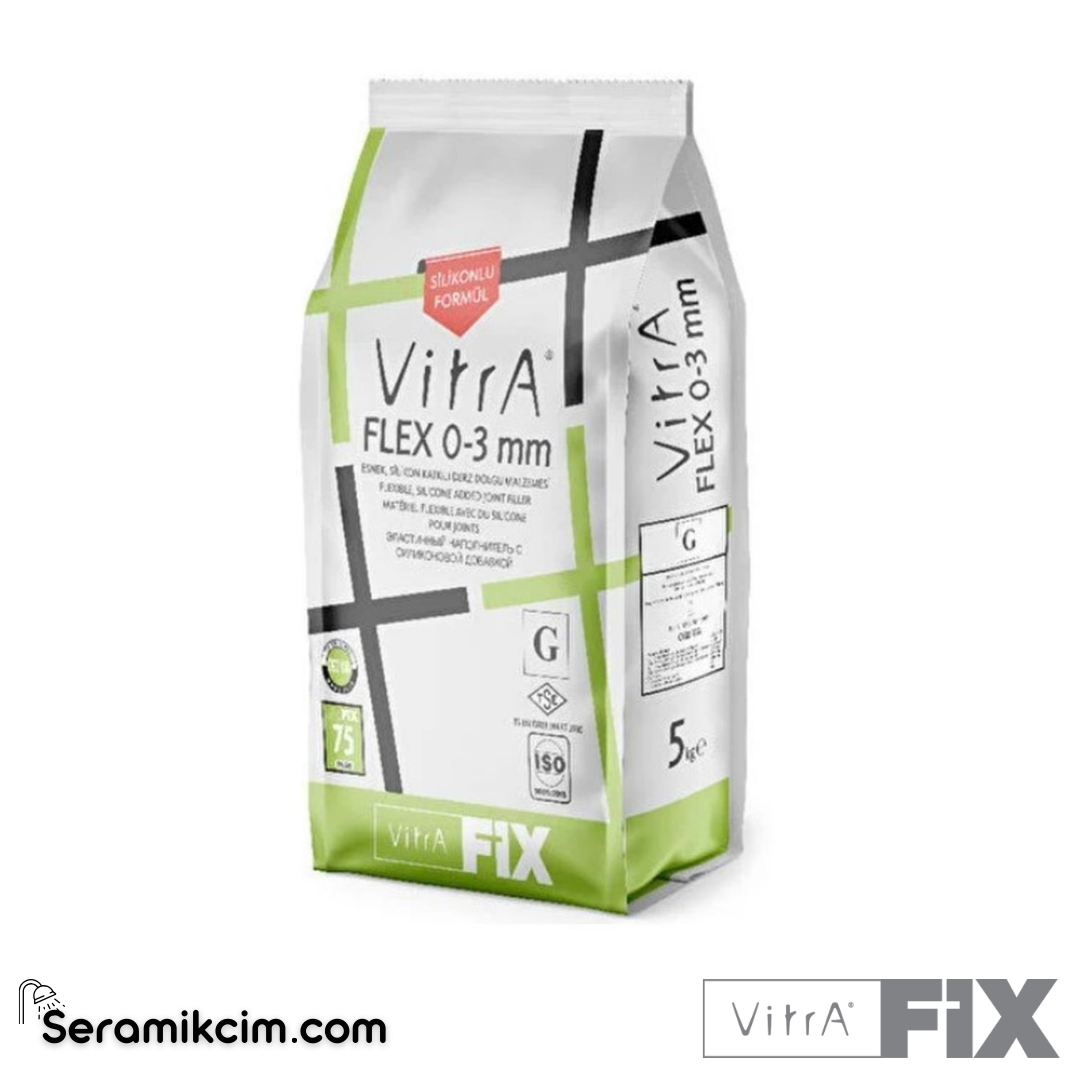 VitrAFix Lava Kırmızı Flex 0-3 mm CG2 WA 5 kg Derz Dolgu - F24304905