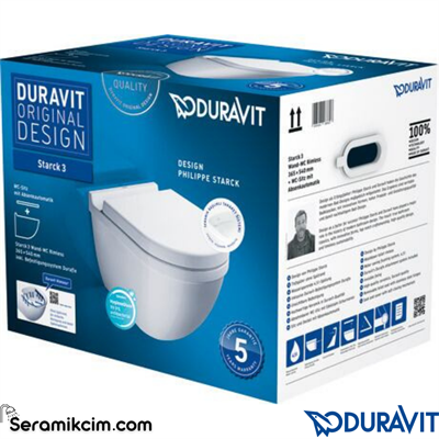 Duravit Starck 3 Rimless® Asma Klozet Seti