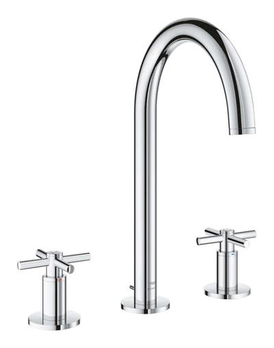 Grohe Atrio 3 Delikli Ankastre Lavabo Bataryası (4 Çubuklu Volan) L-Boy Krom 20643000 - 20643000
