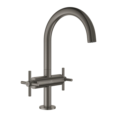 Grohe Atrio Çanak Lavabo Bataryası (L-Boy), Fırçalı Sert Grafit 21144AL0