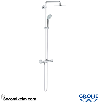 Grohe Euphoria System 210 Duvara Monte Termostatik Duş Bataryalı Duş Sistemi Krom 27964000 - 27964000