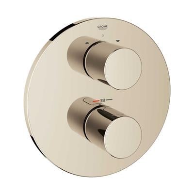 Grohe Grohtherm 3000 C Termostatik Ankastre Banyo/Duş Bataryası (Sıva Üstü Grubu), 2 Yollu, Parlak Nikel 19468BE0