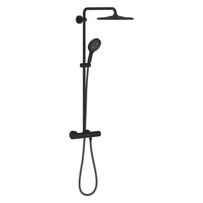 Grohe RainShower SmartActive 310 Termostatik Duş Bataryalı Duş Sistemi Mat Siyah - 22119KF0