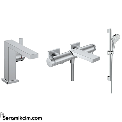 Hansgrohe Tecturis E Banyo ve Lavabo Batarya Set