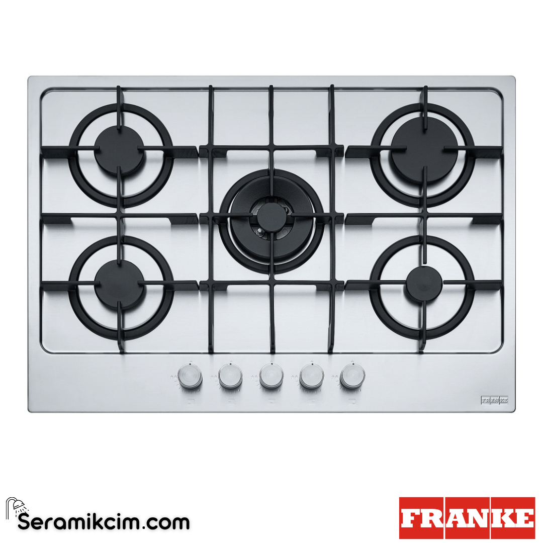 Franke Maris FHMA 755 4G DC XS C Tezgahüstü 5 Gözlü 730x510mm Gazlı Ocak Inox 106.0554.320