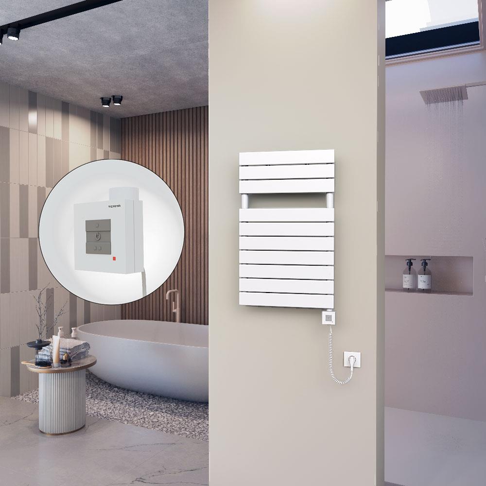 10H Elektrikli Havlupan 500x810 Beyaz Ktx1 600 Watt Spiral Kablolu