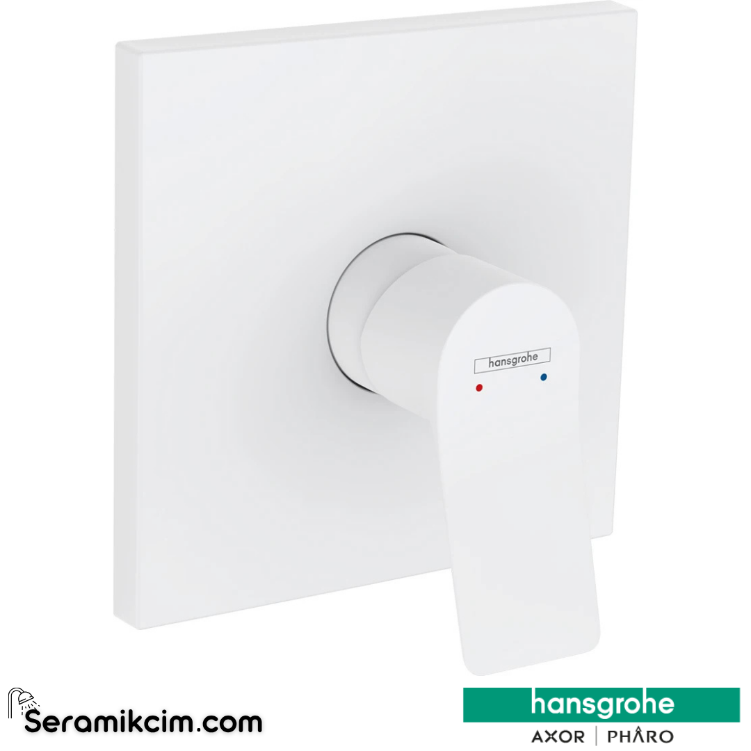 Hansgrohe Vivenis Ankastre Banyo Bataryası Mat Beyaz 75615700