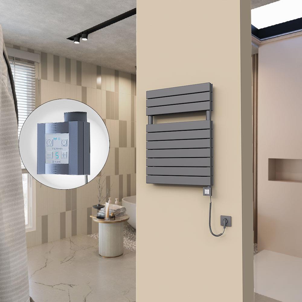 20H Elektrikli Havlupan 600x810 Antrasit Ktx4 1000 Watt Spiral Kablolu